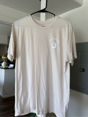 Hotworx Men’s Short Sleeve Logo Tee — Light Beige